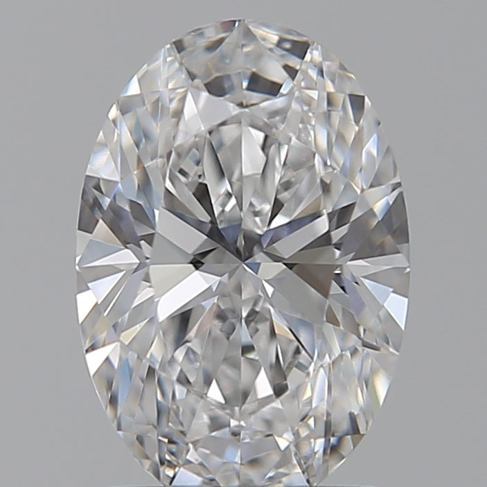 1.51 Carat Oval Lab Diamond with  Cut Diamond in 14KT  view 1
