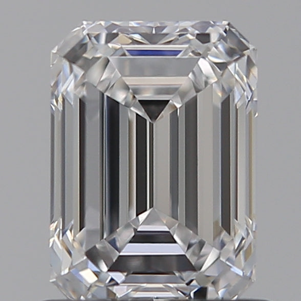 1.03 Carat Emerald Lab Diamond with  Cut Diamond in 14KT  view 1
