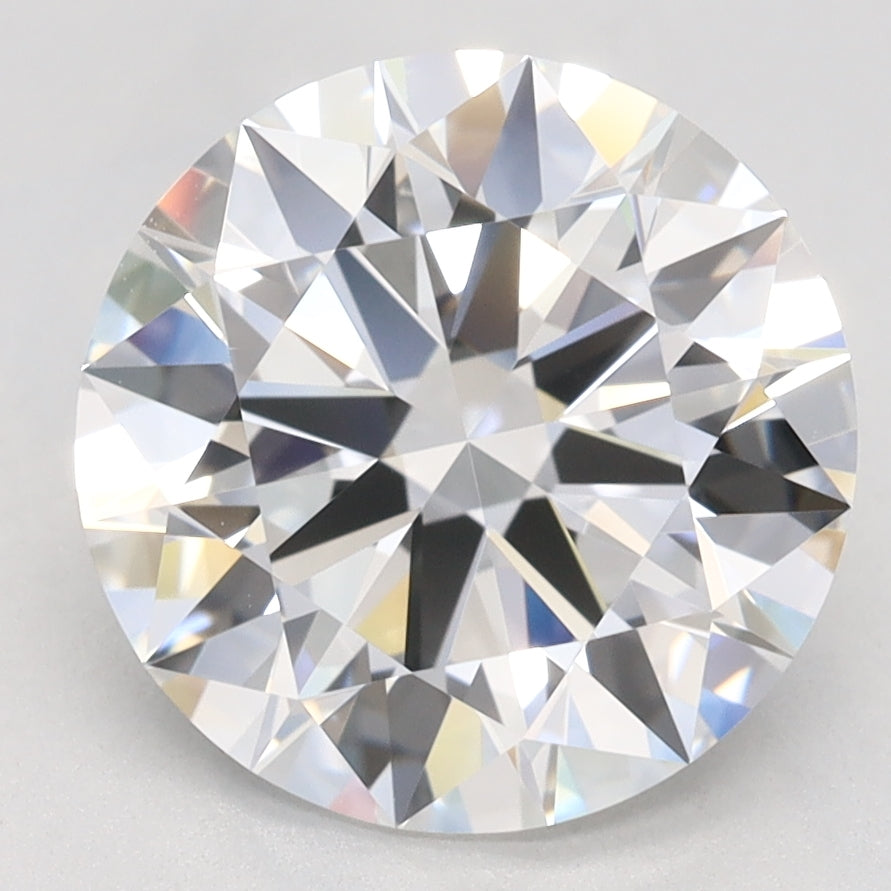 2.92 Carat Round Lab Diamond with  Cut Diamond in 14KT  view 1
