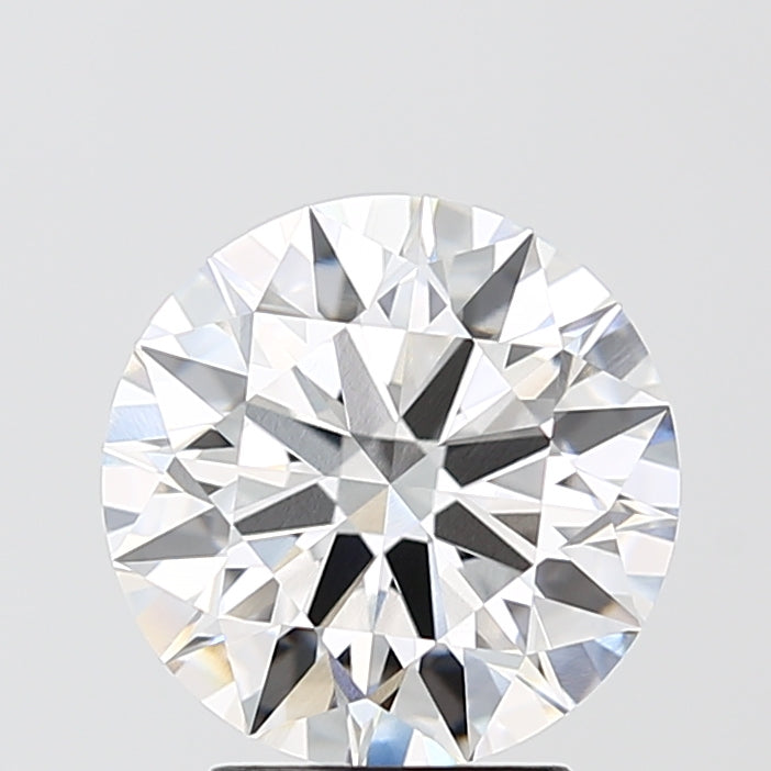 3.09 Carat Round Lab Diamond with  Cut Diamond in 14KT  view 1
