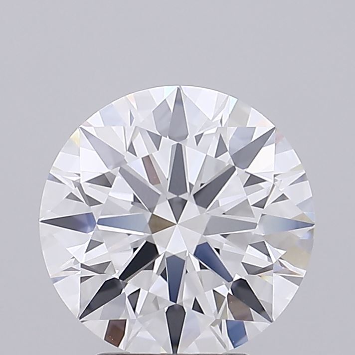 3.78 Carat Round Lab Diamond with  Cut Diamond in 14KT  view 1
