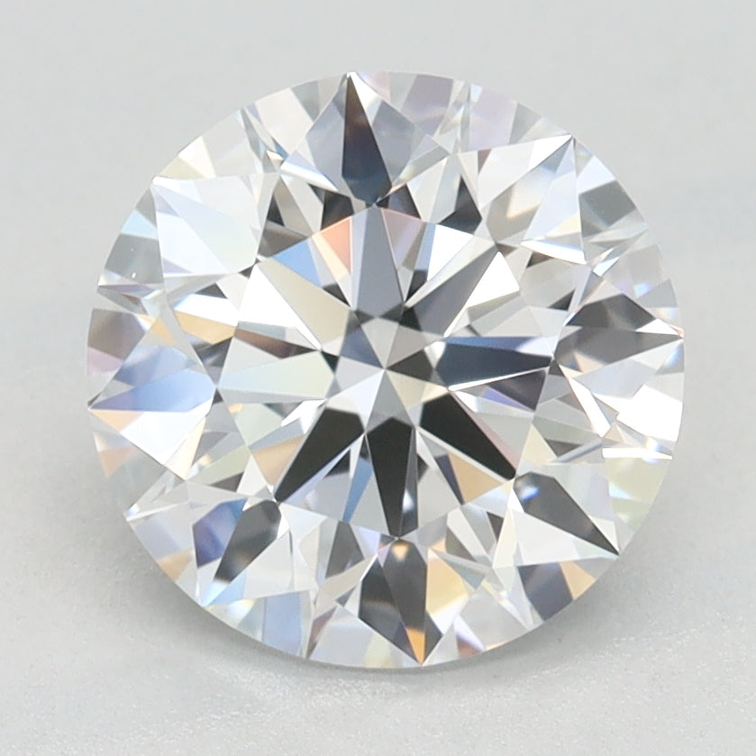 1.89 Carat Round Lab Diamond with  Cut Diamond in 14KT  view 1
