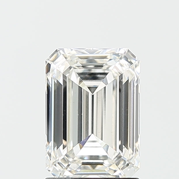 1.84 Carat Emerald Lab Diamond with  Cut Diamond in 14KT  view 1
