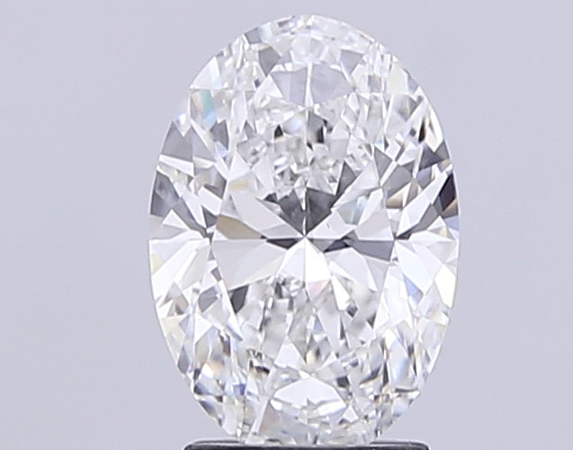2.52 Carat Oval Lab Diamond with  Cut Diamond in 14KT  view 1
