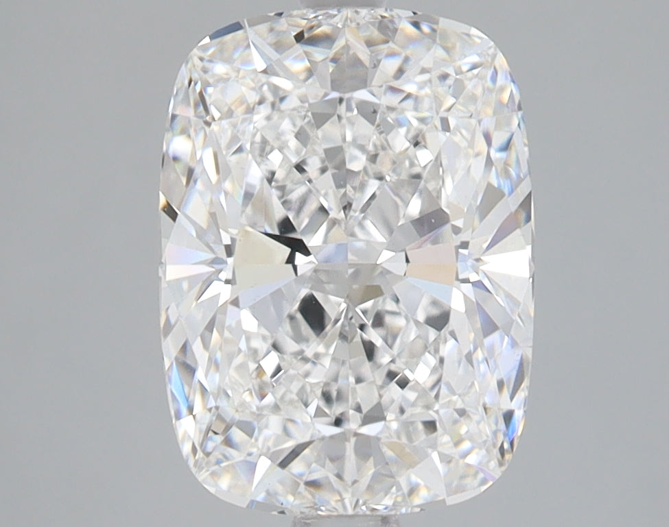 3.0 Carat Cushion Lab Diamond with  Cut Diamond in 14KT  view 1
