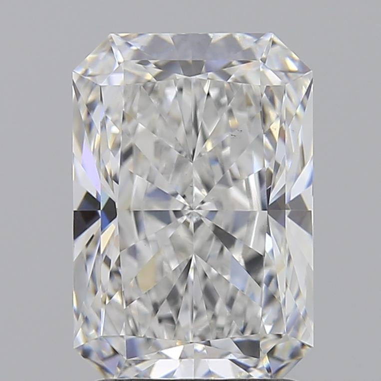 2.32 Carat Radiant Lab Diamond with  Cut Diamond in 14KT  view 1
