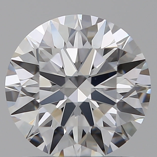 1.27 Carat Round Lab Diamond with  Cut Diamond in 14KT  view 1
