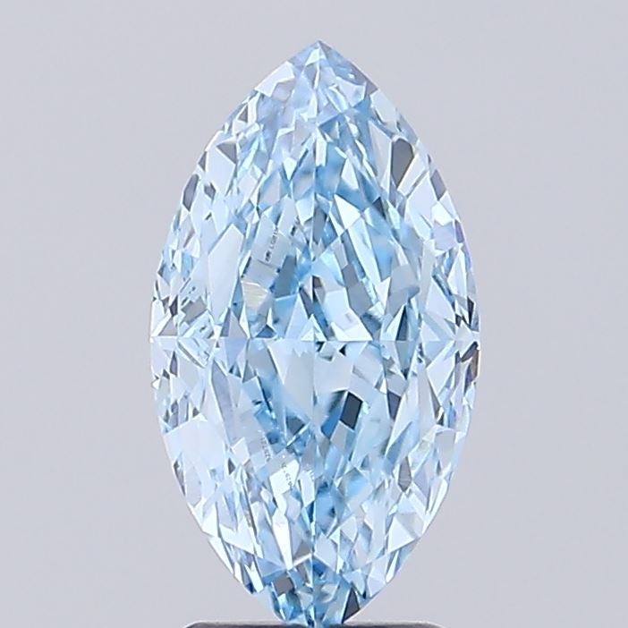 3.15 Carat Marquise Lab Diamond with  Cut Diamond in 14KT  view 1
