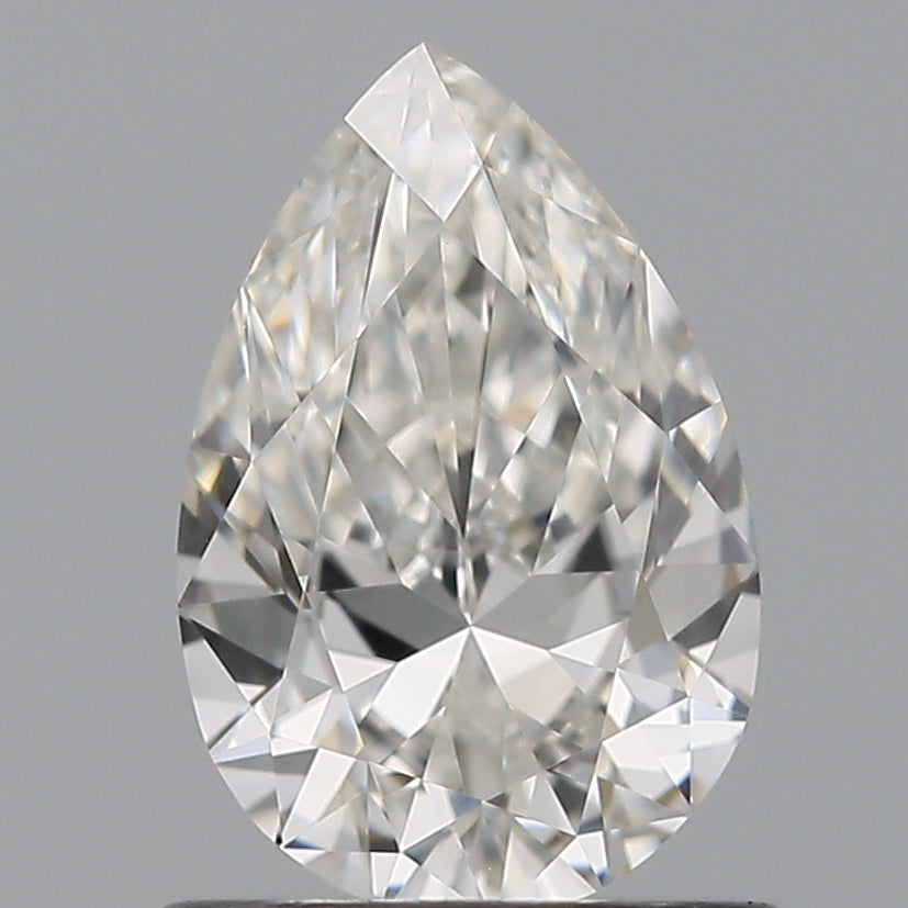 0.75 Carat Pear Natural Diamond with  Cut Diamond in 14KT  view 1
