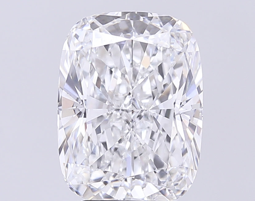 4.82 Carat Cushion Lab Diamond with  Cut Diamond in 14KT  view 1
