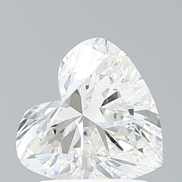 1.56 Carat Heart Lab Diamond with  Cut Diamond in 14KT  view 1
