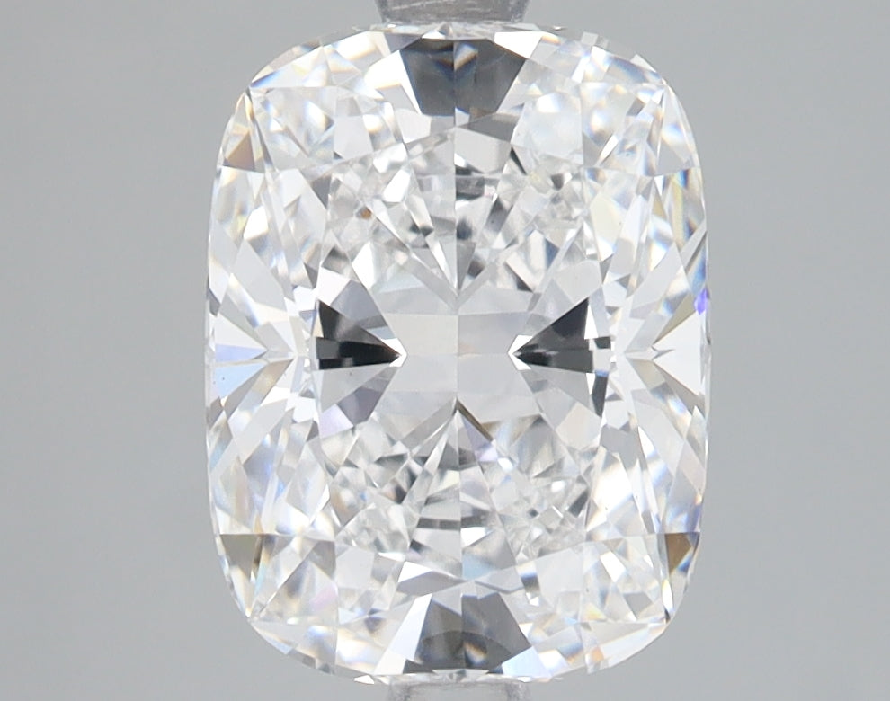 3.05 Carat Cushion Lab Diamond with  Cut Diamond in 14KT  view 1
