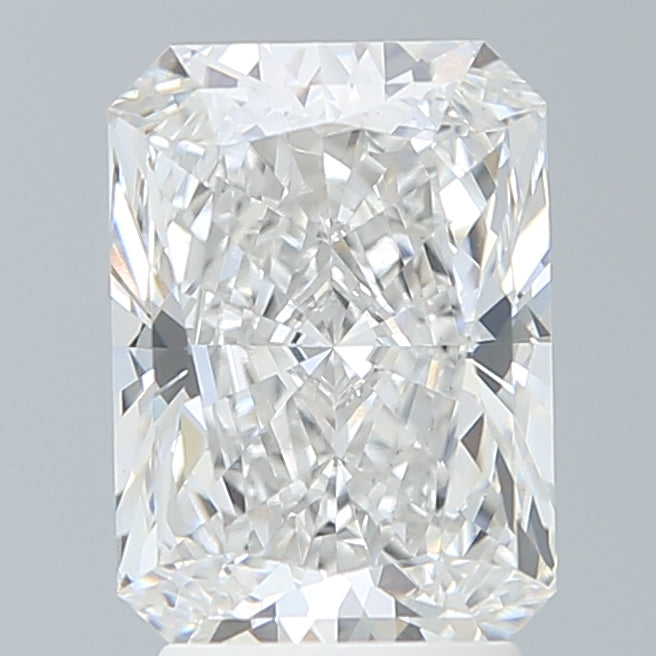 3.06 Carat Radiant Lab Diamond with  Cut Diamond in 14KT  view 1
