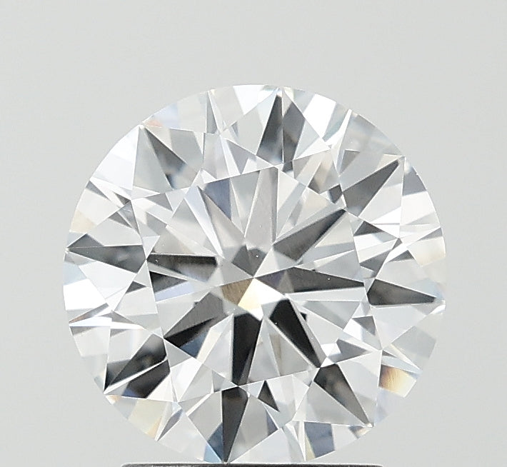 2.27 Carat Round Lab Diamond with  Cut Diamond in 14KT  view 1
