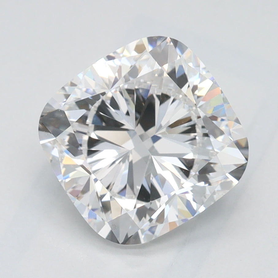 1.9 Carat Cushion Lab Diamond with  Cut Diamond in 14KT  view 1
