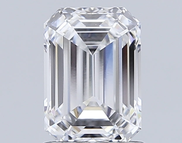 2.08 Carat Emerald Lab Diamond with  Cut Diamond in 14KT  view 1
