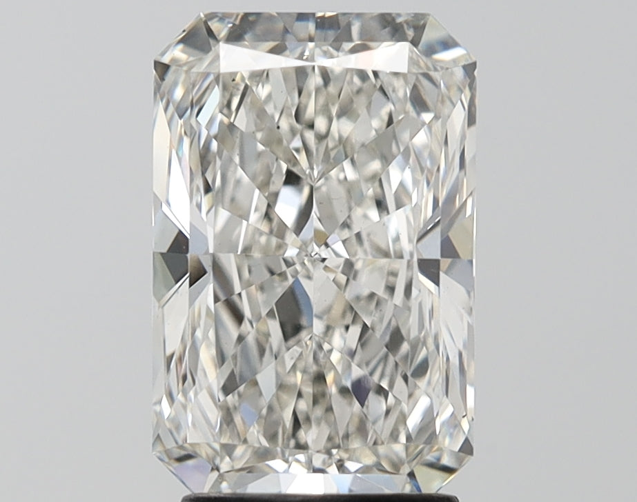 2.87 Carat Radiant Lab Diamond with  Cut Diamond in 14KT  view 1

