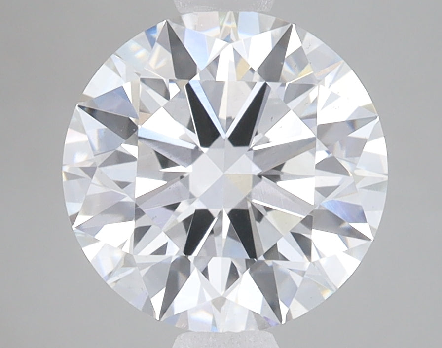 2.81 Carat Round Lab Diamond with  Cut Diamond in 14KT  view 1
