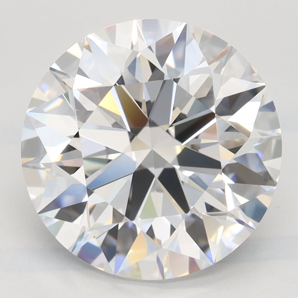 3.66 Carat Round Lab Diamond with  Cut Diamond in 14KT  view 1
