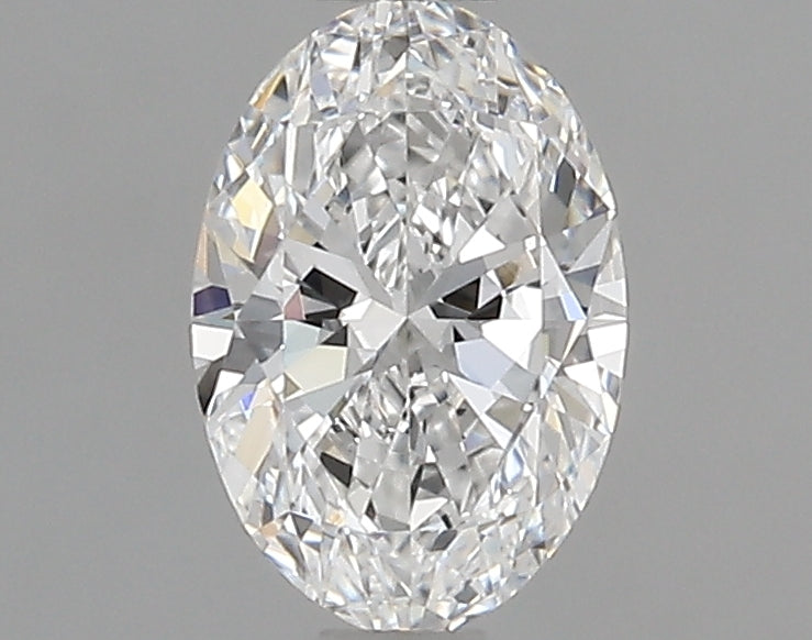 0.61 Carat Oval Natural Diamond with  Cut Diamond in 14KT  view 1
