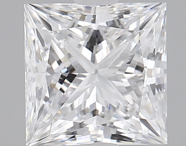 1.09 Carat Princess Lab Diamond with  Cut Diamond in 14KT  view 1
