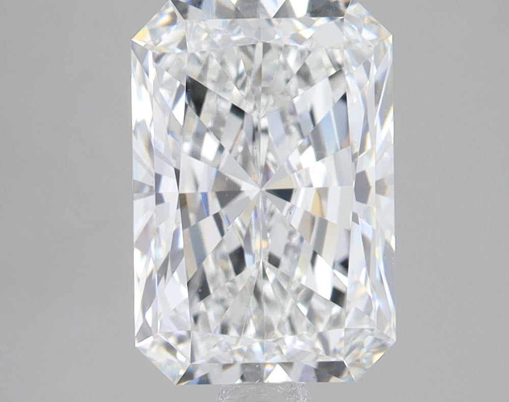3.06 Carat Radiant Lab Diamond with  Cut Diamond in 14KT  view 1
