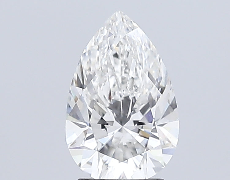 2.56 Carat Pear Lab Diamond with  Cut Diamond in 14KT  view 1
