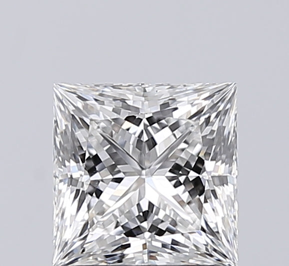 1.56 Carat Princess Lab Diamond with  Cut Diamond in 14KT  view 1
