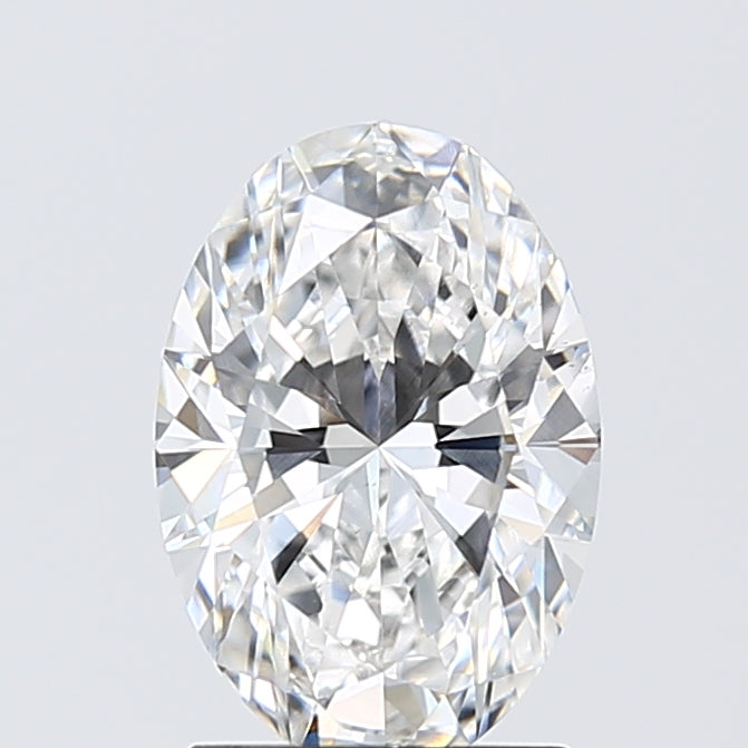 1.87 Carat Oval Lab Diamond with  Cut Diamond in 14KT  view 1
