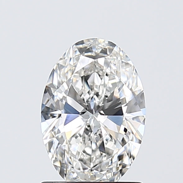 1.22 Carat Oval Lab Diamond with  Cut Diamond in 14KT  view 1
