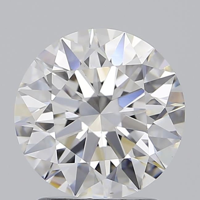 1.77 Carat Round Lab Diamond with  Cut Diamond in 14KT  view 1
