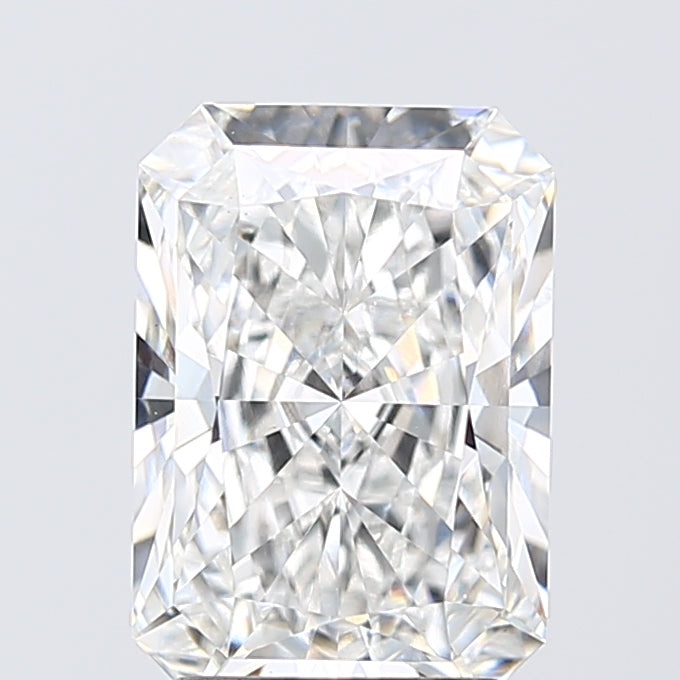 3.02 Carat Radiant Lab Diamond with  Cut Diamond in 14KT  view 1
