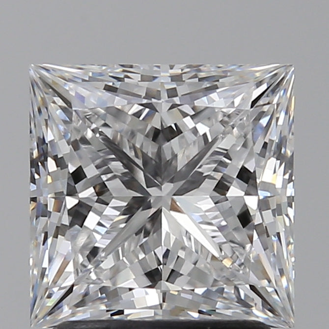 2.05 Carat Princess Lab Diamond with  Cut Diamond in 14KT  view 1

