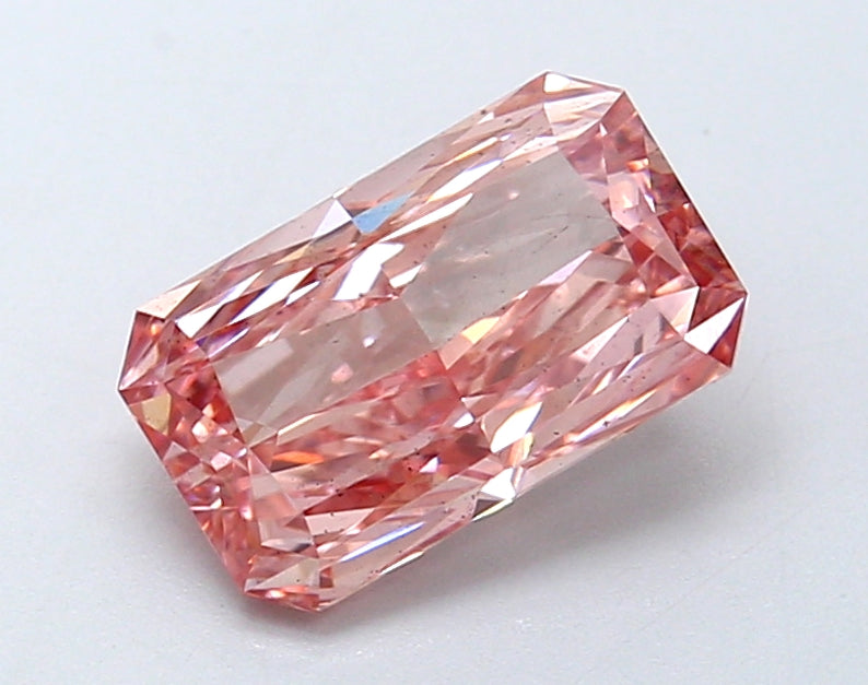 1.81 Carat Radiant Lab Diamond with  Cut Diamond in 14KT  view 1
