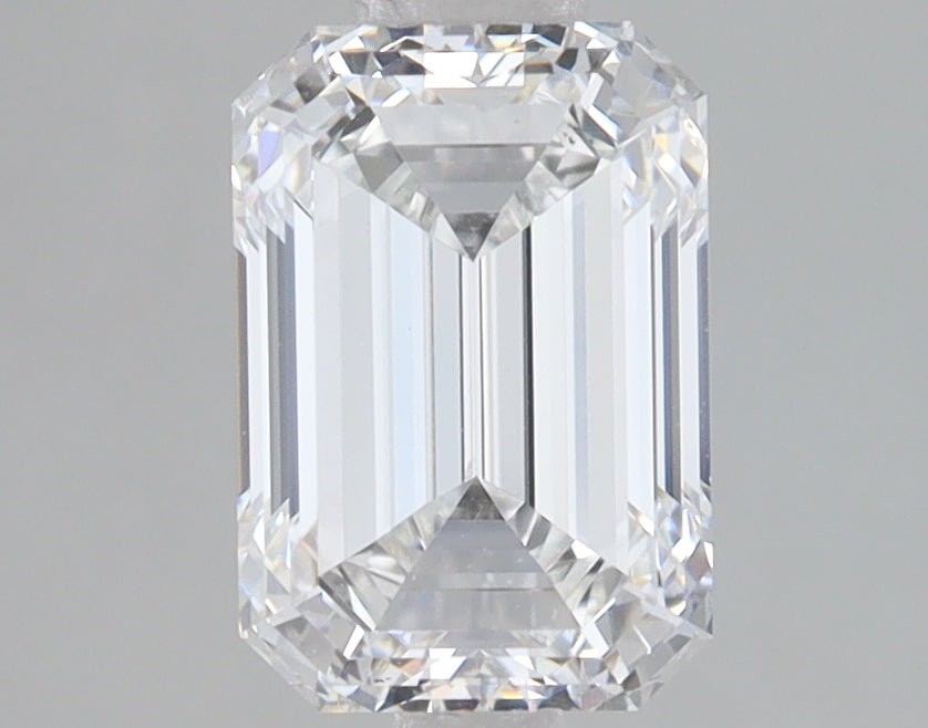 2.02 Carat Emerald Lab Diamond with  Cut Diamond in 14KT  view 1

