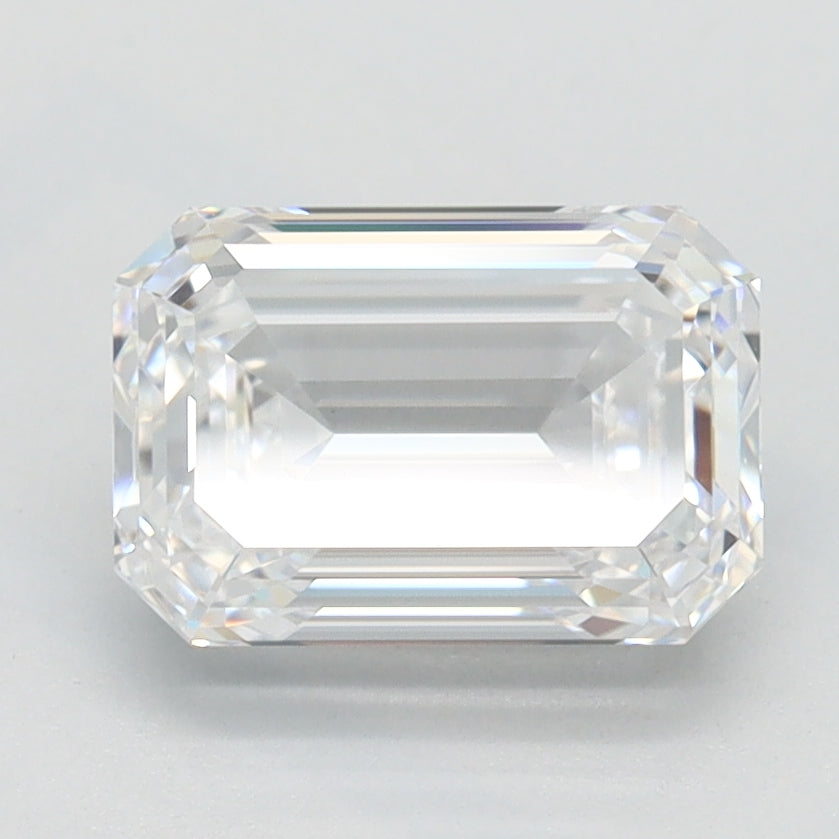 1.58 Carat Emerald Lab Diamond with  Cut Diamond in 14KT  view 1
