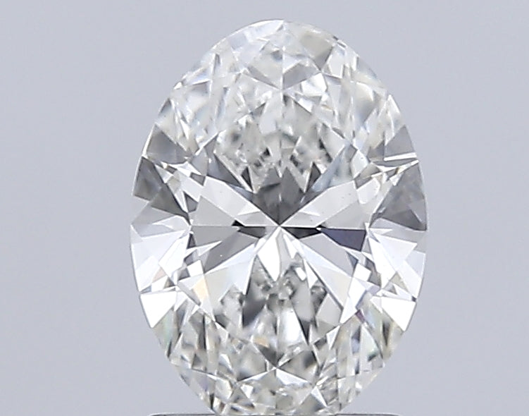 1.57 Carat Oval Lab Diamond with  Cut Diamond in 14KT  view 1
