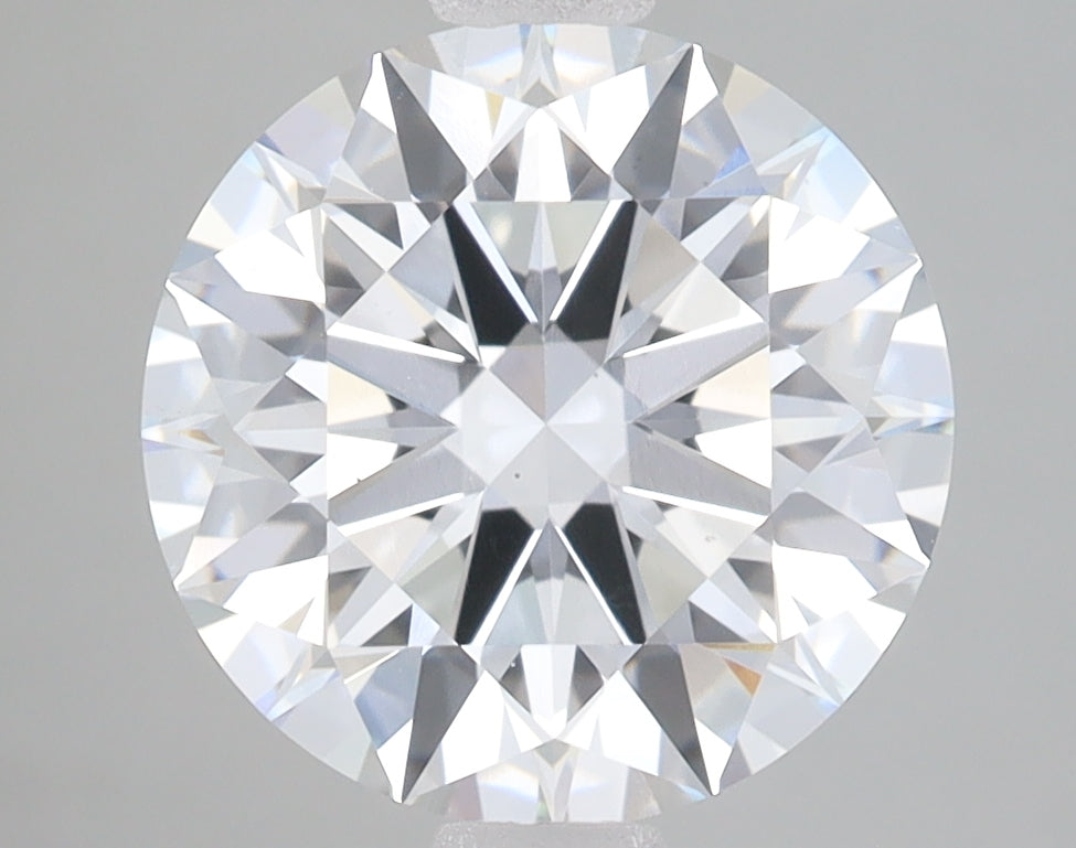 3.05 Carat Round Lab Diamond with  Cut Diamond in 14KT  view 1
