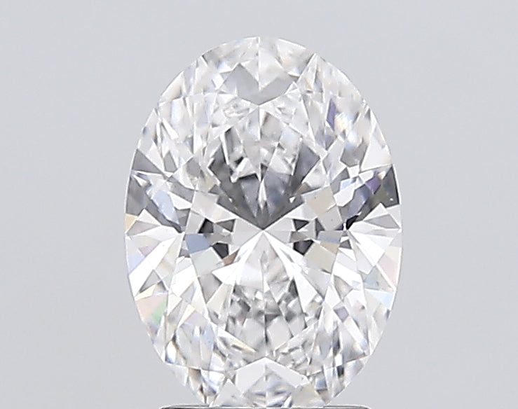 2.52 Carat Oval Lab Diamond with  Cut Diamond in 14KT  view 1
