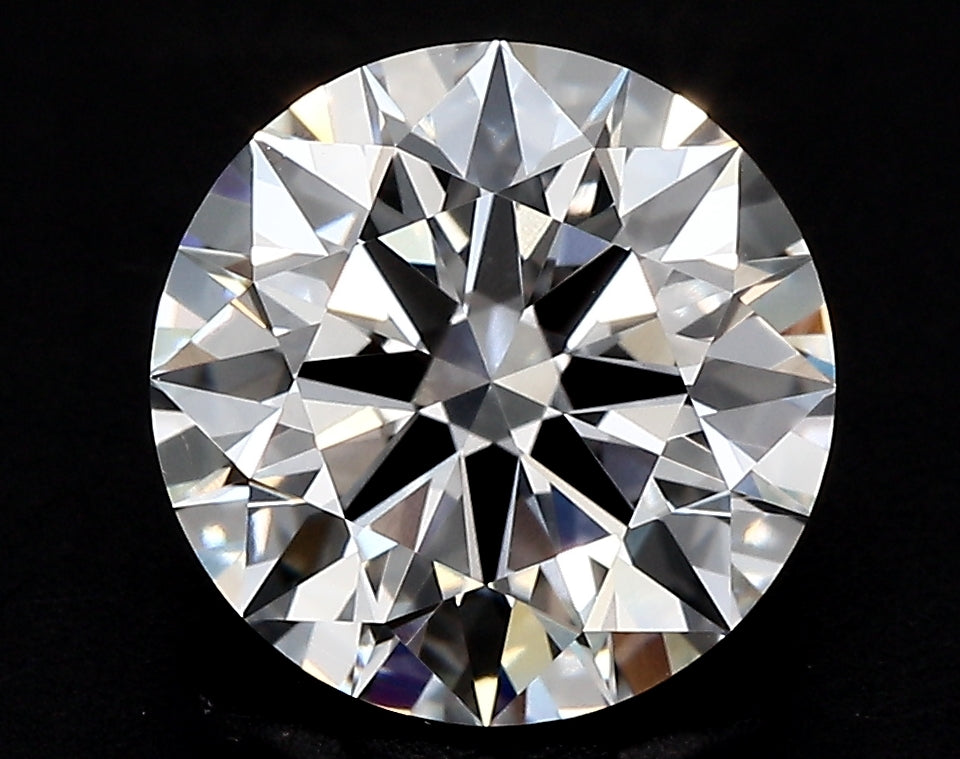 4.54 Carat Round Lab Diamond with  Cut Diamond in 14KT  view 1
