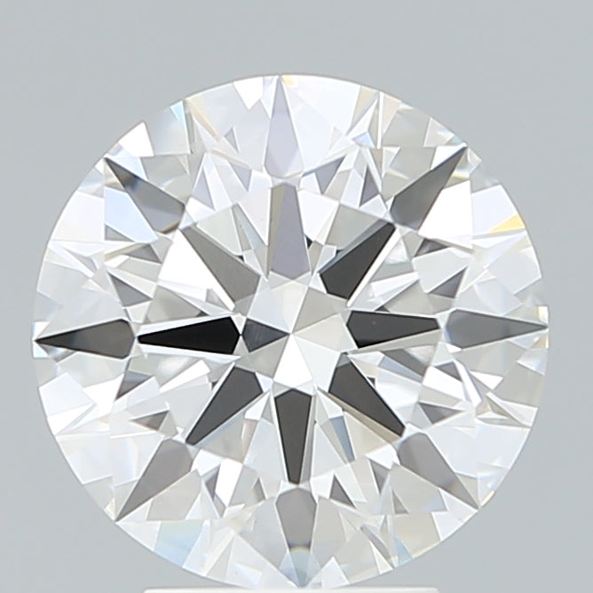 4.07 Carat Round Lab Diamond with  Cut Diamond in 14KT  view 1
