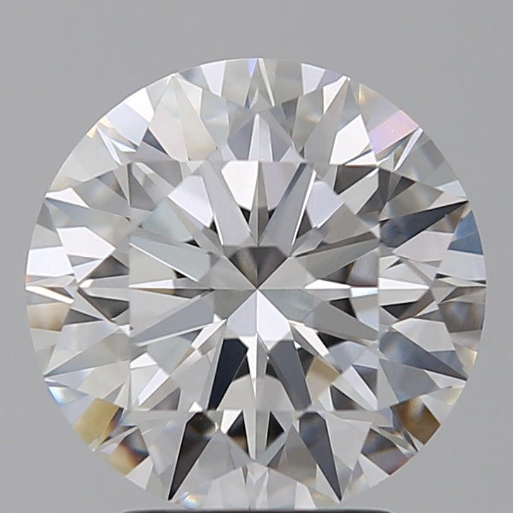 3.04 Carat Round Lab Diamond with  Cut Diamond in 14KT  view 1
