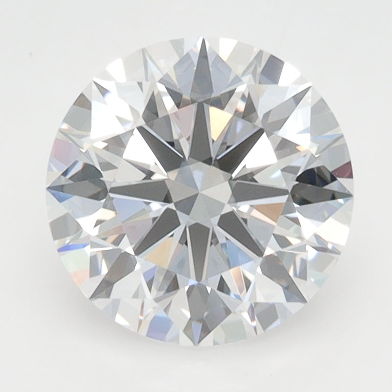 2.09 Carat Round Lab Diamond with  Cut Diamond in 14KT  view 1
