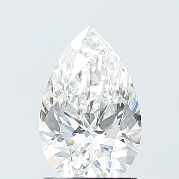 1.54 Carat Pear Lab Diamond with  Cut Diamond in 14KT  view 1
