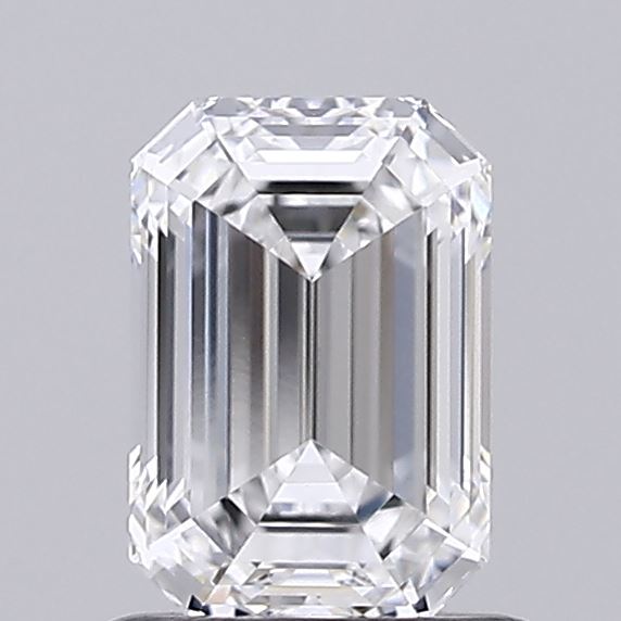 0.94 Carat Emerald Lab Diamond with  Cut Diamond in 14KT  view 1
