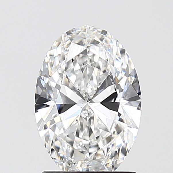 1.6 Carat Oval Lab Diamond with  Cut Diamond in 14KT  view 1
