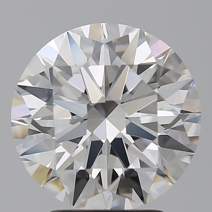 3.05 Carat Round Lab Diamond with  Cut Diamond in 14KT  view 1
