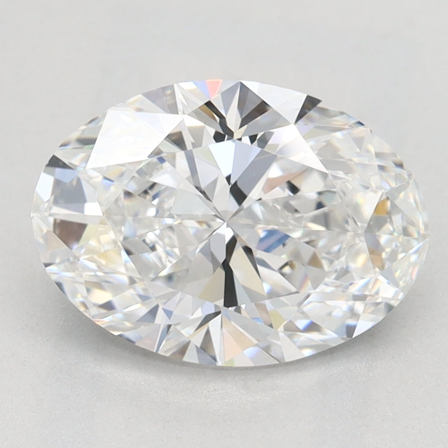 1.67 Carat Oval Lab Diamond with  Cut Diamond in 14KT  view 1
