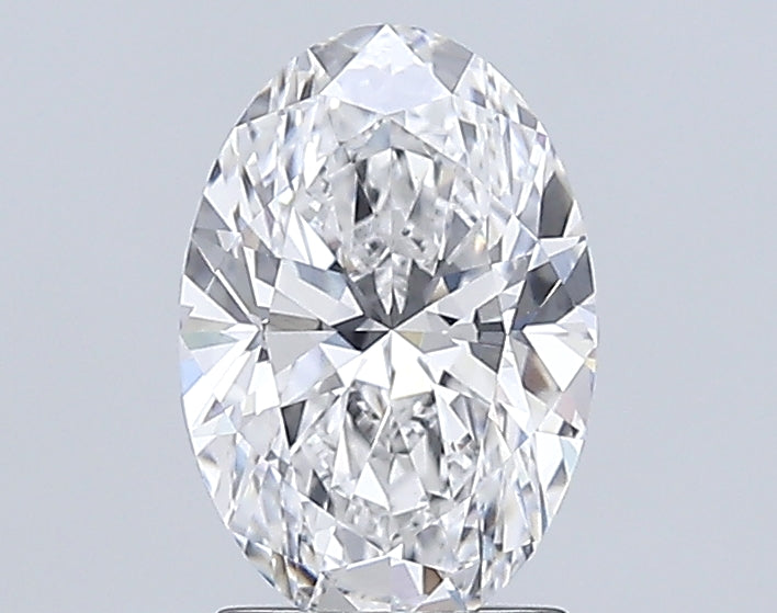 2.03 Carat Oval Lab Diamond with  Cut Diamond in 14KT  view 1
