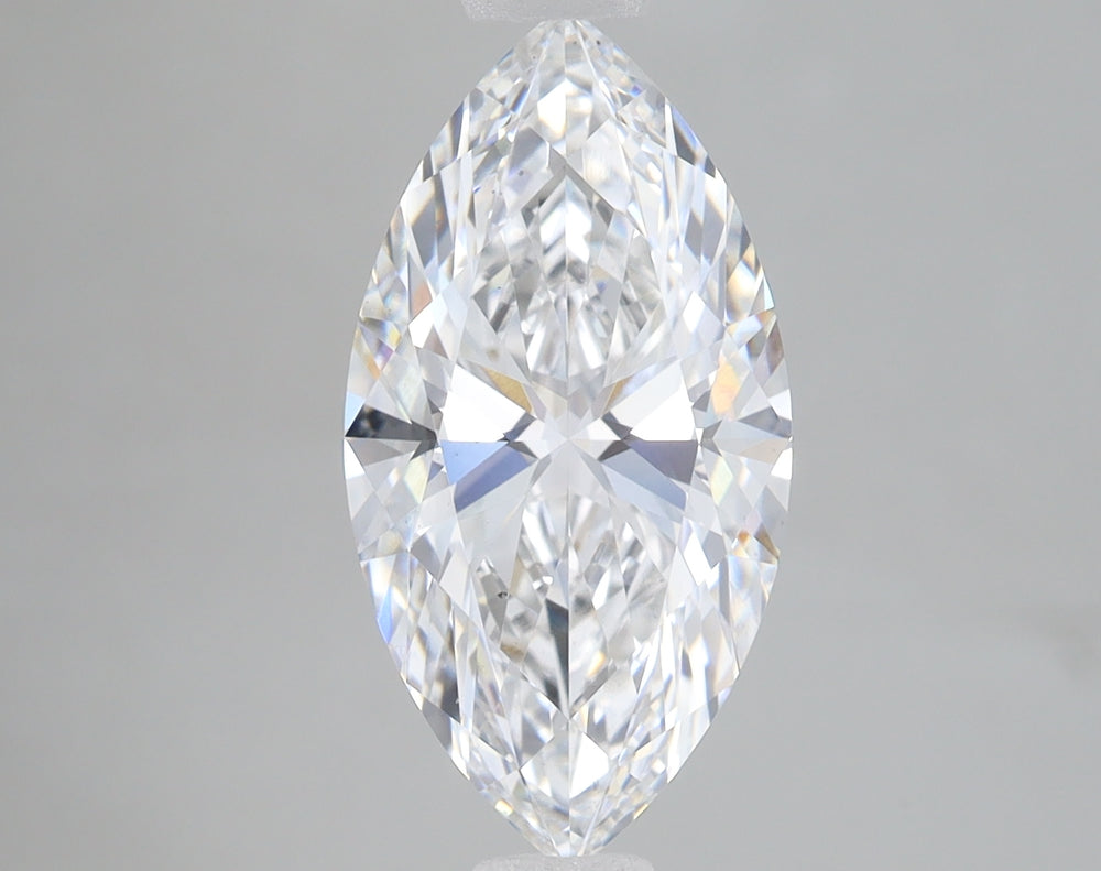 2.23 Carat Marquise Lab Diamond with  Cut Diamond in 14KT  view 1
